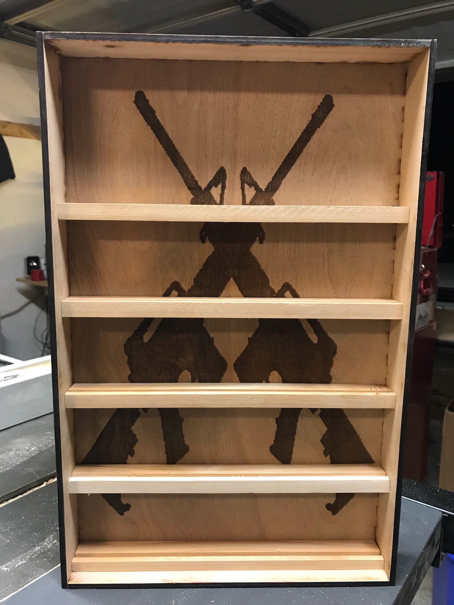 Engraved Military Challenge Coin Holder Shelf